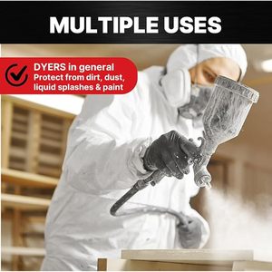 Nuevo Traje de Protección Industrial para Pintura en Aerosol, de Alta Calidad, Impermeable, Transpirable, de Poliéster, Reutilizable, Lavable, Sin Pelusas, con Capucha - Product Image 2