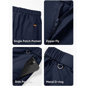 Pantalones Chinos de Alta Calidad para Hombre, 2 Bolsillos Laterales, Ligeros, Versátiles, Estilo Vintage, para Eventos Formales al Aire Libre, Verano, Servicio OEM - Product Image 3