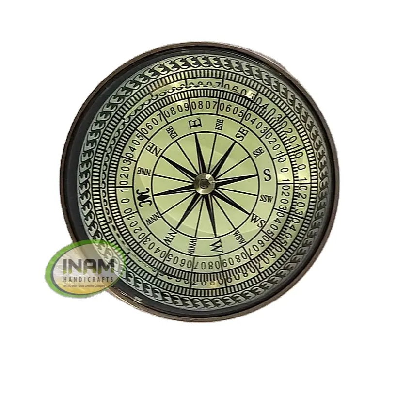 Красивый Морской латунный компас с деревянным морским компасом shisham