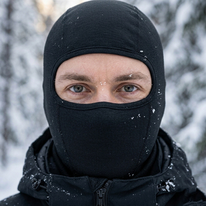 Cagoule de moto respirante et légère, masque facial intégral coupe-vent pour le cyclisme, doublure de casque - Product Image 6