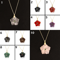 Collar de cadena de moda para mujer, chapado en oro de 18k, con flor de cornalina natural tallada y detalles de esmeralda CZ diminutos, joyería exclusiva.