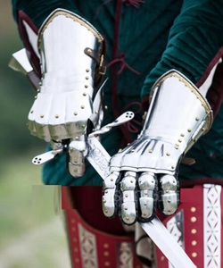 Guantes de Acero Medievales, Armadura de Caballero, Protección para las Manos, Guantes Góticos, Armadura Medieval, Mohd - Product Image 3