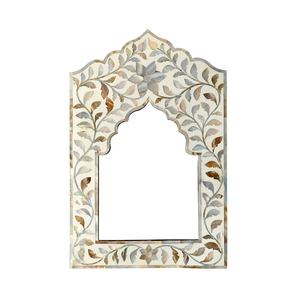 Floral Vintage Mother of Pearl Inlay Picture <b>Frame</b>: Handmade Floral Decor - Product Image 1