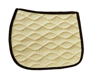 Tapis de selle d'équitation matelassé en tissu polyester personnalisé, tapis de selle anglais sur mesure pour cheval - Product Image 6