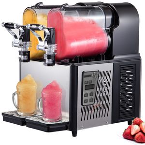 Macchina per Slushy Commerciale in Acciaio Inox da 24 Tazze, 3L x 2 Serbatoi, Doppio Serbatoio per Bevande Congelate - Product Image 5