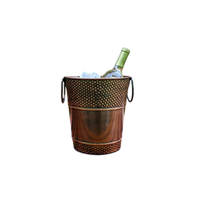 Cubo de hielo redondo moderno de acero inoxidable con tapa y pinzas, resistente al óxido, diseño minimalista, enfriador para fiestas, cubo de hielo para fiestas - Product Image 6