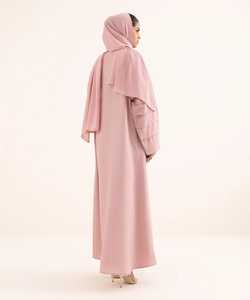 New Luxury Handmade <b>Abaya</b> Lace Muslim <b>Women</b> <b>Abaya</b> Modest Dresses with Matching Hjiab - Product Image 5