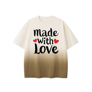 Think Less Do More - Camiseta Casual de Manga Corta con Cuello Redondo para Hombre, Corte Regular, Color Degradado, Estampado de Letras, 100% Algodón Jersey, 320 g - Product Image 4