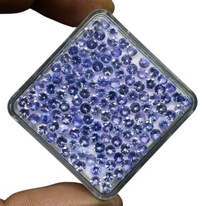 Tanzanite naturelle 3 mm, taille ronde, pierre précieuse en vrac, vente en gros de tanzanite pour la fabrication de bijoux, qualité supérieure, pierre semi-précieuse - Product Image 3