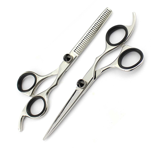 7" Inch Sharp Stainless Steel Right-Handed Barber Scissors Thin Shearing <b>Kit</b> for Hair Cutting in Salons - Product Image 1