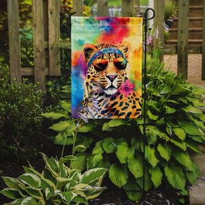 Hippie Animal leopardo Multicolor jardín bandera decorativa buzón patio Banner para Patio ilustraciones complementa camas de flores en tamaño - Product Image 2