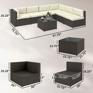 Set di Mobili da Giardino con Diverse Pezzi per Vivere All'Aperto - Product Image 4