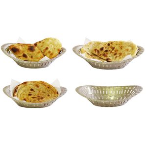 Cesta de Metal Ovalada de Acero Inoxidable Perforada y Duradera para Servir Pan, Frutas, Uso Doméstico y en Restaurantes, Suministro al por Mayor - Product Image 5