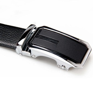 Ceintures en cuir décontractées de bonne qualité, en cuir de vache, avec boucle carrée en alliage, légères, écologiques, respirantes, largeur 3,5 cm, personnalisables, OEM - Product Image 3