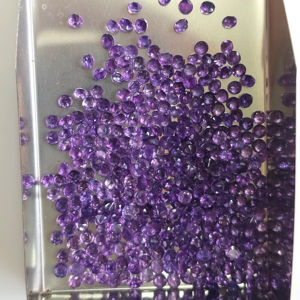 Ametista Africana Natural Púrpura, Corte Brillante Redondo de 2.5MM, Gemas Sueltas de la Mejor Calidad, Gemas de Montaña Roja para Joyería - Product Image 2