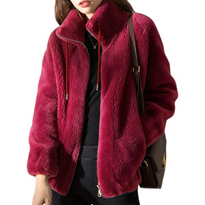 Abrigo Largo de Sherpa para Mujer, Cálido para Invierno, Sólido, Súper Suave, de Forro Polar, Personalizado, Informal, de Manga Larga - Product Image 4