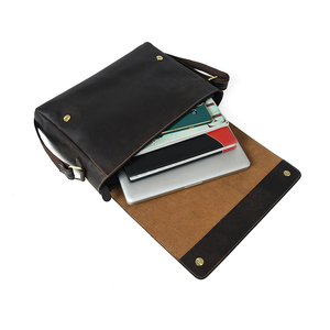 Maletín para Portátil de Cuero Genuino Resistente para Uso Profesional con Diseño de Compartimento Seguro para Portátil - Product Image 3