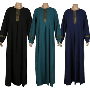 Wholesale Elegant Women <b>Abaya</b> Long Maxi Dress Islamic Dubai <b>Abaya</b> Designer Embroidered Front Pleated Party Wear Islamic <b>Abaya</b> - Product Image 1