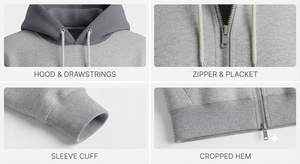 Sudadera Corta de Mujer con Capucha, Estilo Casual y Elegante, Hombros Caídos, Transpirable, Ecológica, de Felpa Tejida - Product Image 6