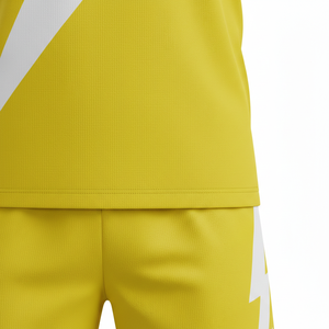 ชุดฟุตบอลแบบ unisex พร้อมกางเกงขาสั้น ชุดแข่งขันและสวมใส่ทั่วไป ชุดสองชิ้น ชุดฟุตบอลแห้งเร็ว ชุดกีฬา รับผลิตตามแบบ OEM - Product Image 5