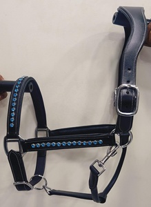 Licou de cheval en cuir de Style selle anglaise chaude et à la mode avec casque anatomique MVE-LH-0222 EQUIHAWK Design fantaisie rembourré doux - Product Image 6