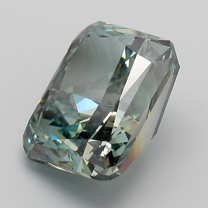 Diamante suelto de corte radiante, verde intenso, cultivado en laboratorio, certificado por IGI, para joyería fina al por mayor. - Product Image 2
