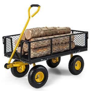 Carreta de Jardín Utilitaria de 4 Paneles de Alta Capacidad de Carga, Remolques Utilitarios y de Carga de 900/1200 LBS - Product Image 2