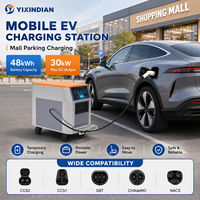 Yixindian Smart 48kWh 30kW Mobile Energy Storage Charging Station for Commercial Area Parking Lot Off-Grid Hygrid Charging