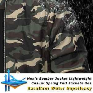 Custom Embroidery Coated Canvas Front <b>Patches</b> Printing Men's Plus Size Baseball Varsity Bomber <b>Jacket</b> Windproof Breathable - Product Image 5