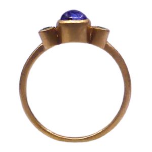 Bijoux en argent sterling 925 plaqué or pour mariage, pierres précieuses kyanite et émeraude, bague classique pour femme - Product Image 3
