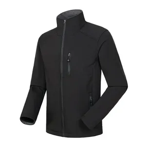 Veste simple couche pour enfants de haute qualité, coupe-vent et imperméable, en softshell, pour l'extérieur, vêtements pour hommes - Product Image 5