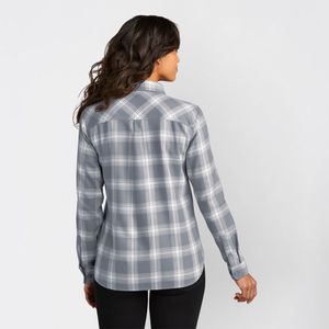 Chemise en flanelle 100 % coton pour femme, décontractée, respirante, à manches longues, col boutonné, couleur unie, coupe ample, style vintage, haute qualité, vente en gros - Product Image 3