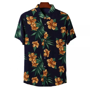 Nueva Llegada, Camisas de Esmoquin Transpirables con Botones, Estilo Hawaiano Floral, Personalizadas con Impresión 3D para Hombre, Tallas Grandes - Product Image 1