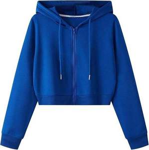 <b>Top</b> Quality Custom Design Outdoor Use Women <b>Crop</b> <b>Top</b> <b>Hoodie</b> and Short Sets Solid Color Comfortable <b>Crop</b> <b>Top</b> and Short Sets - Product Image 2