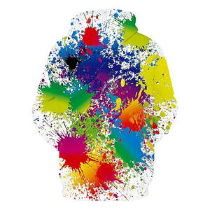 Sweat-shirt à capuche unisexe avec imprimé galaxie 3D réaliste, streetwear décontracté avec grande poche avant, doux et confortable - Product Image 4