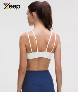 เสื้อชั้นในกีฬาโยคะคุณภาพสูงสำหรับผู้หญิง XEEP รุ่น XC-SB-161 แบบเรียบง่าย ระบายอากาศได้ดี สายปรับได้ แผ่นรองถอดออกได้ รองรับได้ดีเยี่ยม แห้งเร็ว - Product Image 2