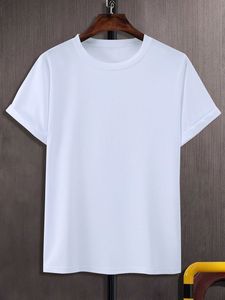 Premium Quality <b>White</b> T-Shirt Blank Men's High Quality Breathable O-neck 200-220 gsm Custom Logo T-Shirts - Product Image 1