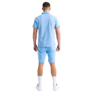 Conjunto de Dos Piezas de Verano para Hombre, Estilo Urbano, Transpirable, de Punto, Camiseta Polo y Pantalones Cortos de Golf, 100% Algodón, Venta al Por Mayor - Product Image 2