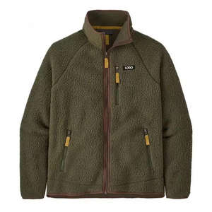 Chaqueta con capucha de forro polar Sherpa reversible para hombre, cálida, transpirable, de secado rápido, para otoño, estilo casual para exteriores, venta al por mayor 2026 - Product Image 1