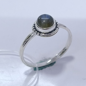 Anillo de Piedra Lunar Arcoíris Estilo Boho y Anillos de Plata de Ley 925, Precio al por Mayor, Joyería de Plata - Product Image 2
