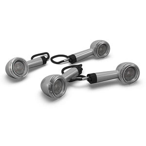 Luces Intermitentes LED Plateadas KXA00263 compatibles con Royal Enfield Meteor 350 Classic 350 - Product Image 1