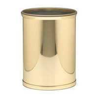 Poubelle Moderne en Laiton Doré, Corbeille à Papier Ronde Conique pour Salle de Bain, Bureau, Hôtel - Vente en Gros
