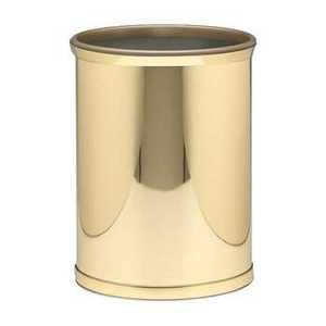 ถังขยะทรงกลมทองเหลืองทันสมัย สำหรับห้องน้ำ สำนักงาน โรงแรม ขายส่ง - Product Image 2
