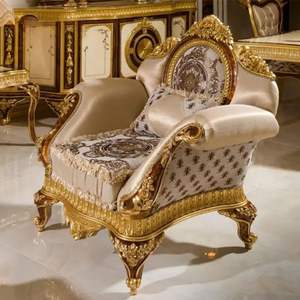 Juego de Sofás de Madera con Relleno de Esponja, Diseño Europeo de Lujo, Duradero, para Sala de Estar, Hotel, Apartamento, en Oferta - Product Image 5