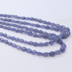 Cuentas ovaladas lisas de tanzanita natural AAA de 4x6 a 5x7 mm, cuentas sueltas de piedras preciosas de tanzanita genuina, hilo de 16 pulgadas para la fabricación de joyería. - Product Image 5