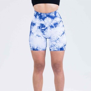 Leggings Deportivos de Cintura Alta con Efecto Push-Up, 90% Nailon, 10% Elastano, Estampado Tie-Dye, Cintura Elástica para Mujer - Product Image 4