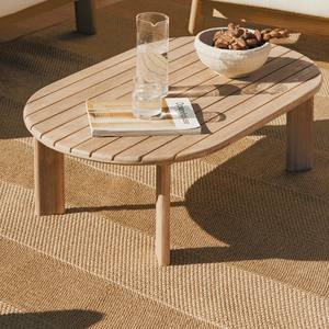 Table basse de jardin ovale Vandana Hexa Terra 100x60 cm en bois d'acacia - Product Image 1