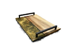 Plateaux décoratifs en résine époxy et bois, design nouveau, fabriqués en usine, prix de gros. - Product Image 6