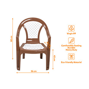 Modern Durable PP Plastic Armchair <b>Stackable</b> Mesh <b>Chair</b> with Handle for Home Hotel Apartment Outdoor <b>Dining</b> and Bathroom Use - Product Image 5