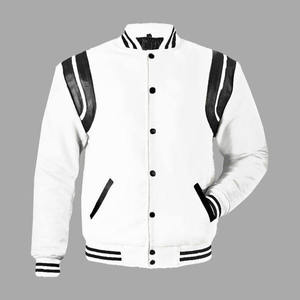 Veste de baseball vintage en polyester personnalisée OEM, style streetwear, coupe-vent respirant pour jeunes, doublure en laine, logo personnalisé, homme - Product Image 2
